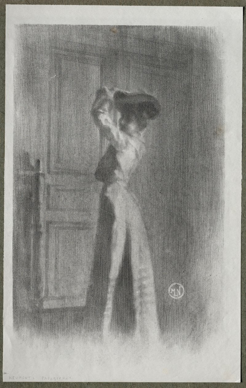Módní žena od Maurice Louis Henri Newmont