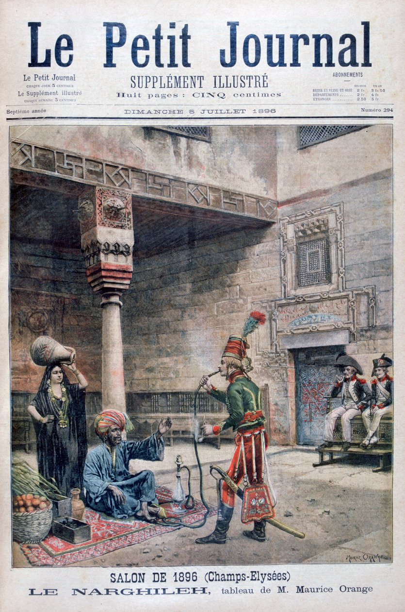 "Narguileh", Egypt, 1896 od Maurice Orange