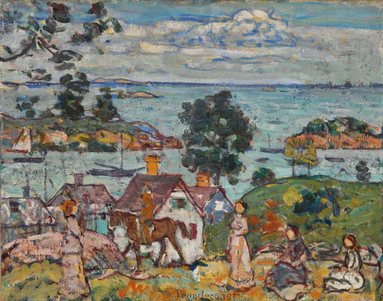 Gloucesterský přístav od Maurice Prendergast
