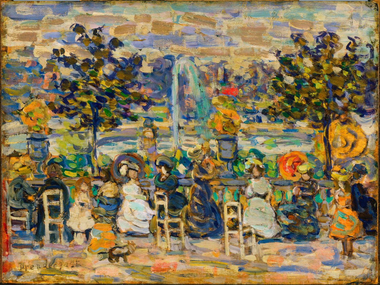 V Lucemburských zahradách od Maurice Prendergast