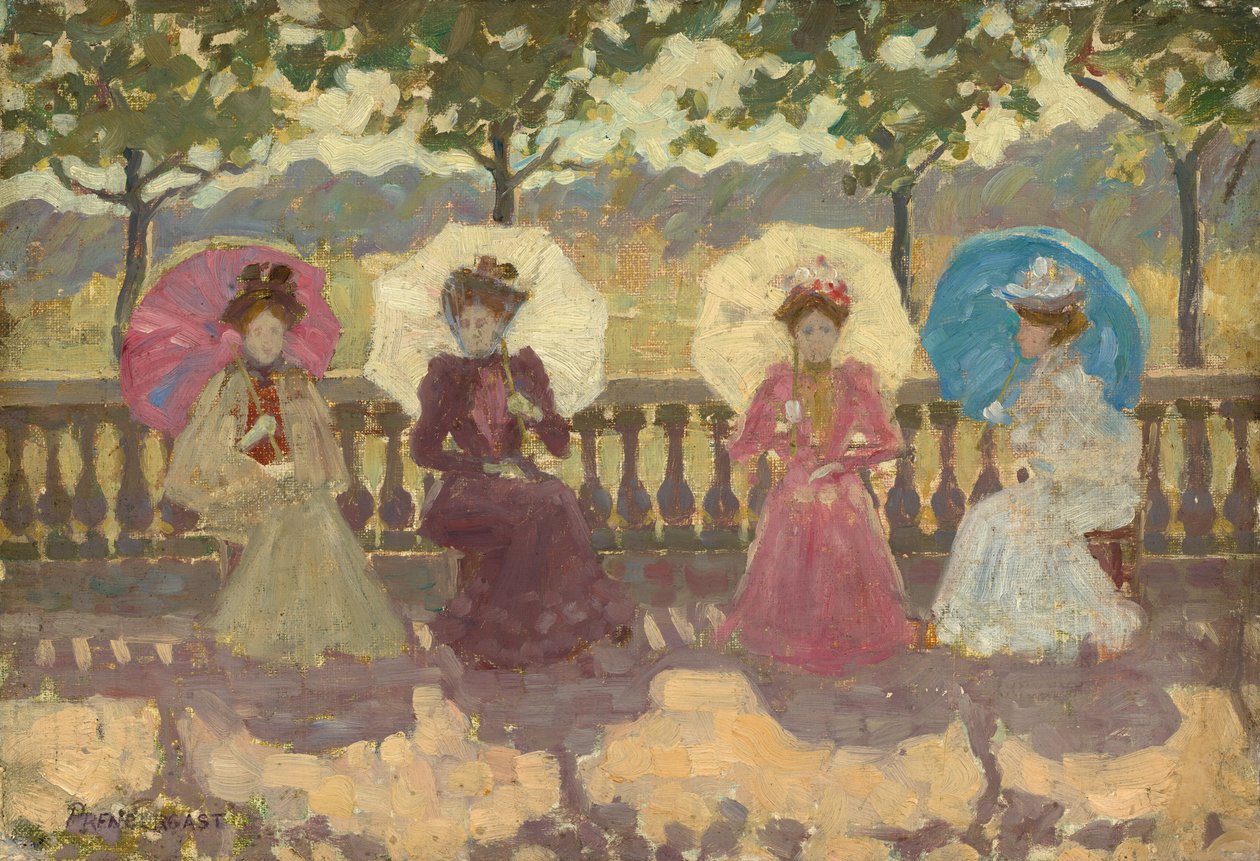 V parku, Paříž od Maurice Prendergast