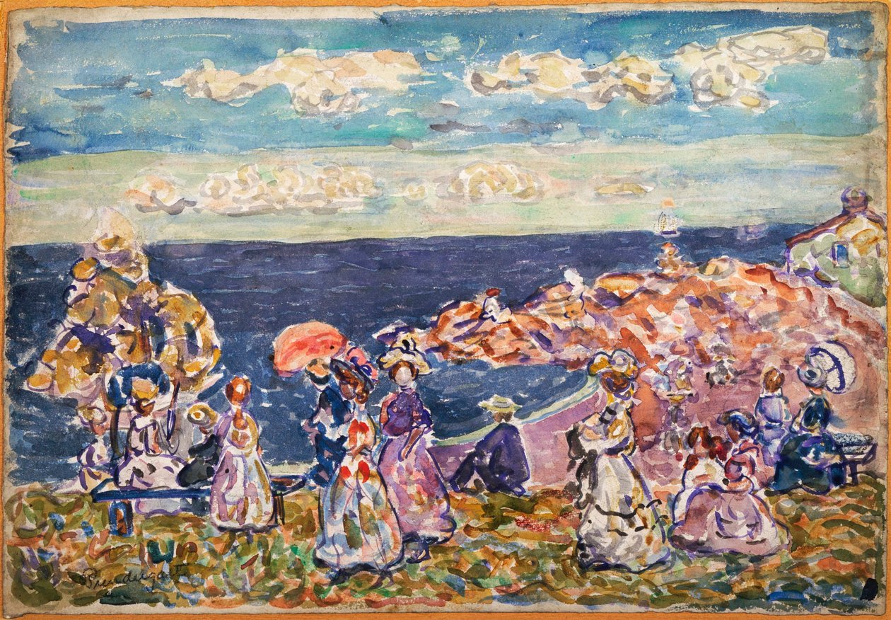 Na pláži od Maurice Prendergast