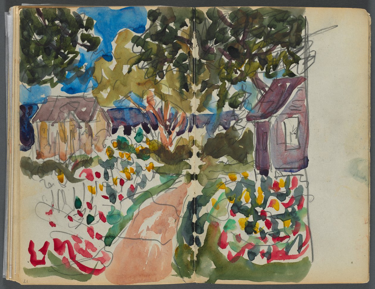 Skicář - Hotel Granite Shore, Rockport, strana 016 17: Domy a zahrady od Maurice Prendergast
