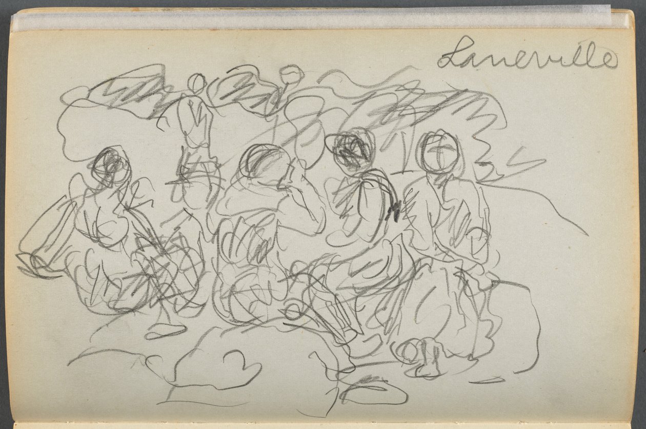 Skicář - Hotel Granite Shore, Rockport, strana 062: "Laneville" od Maurice Prendergast