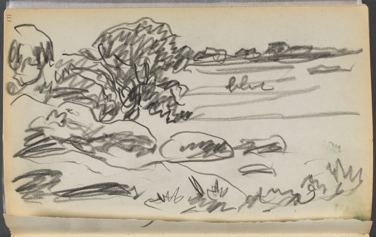Skicář - Hotel Granite Shore, Rockport, strana 171: Krajina od Maurice Prendergast