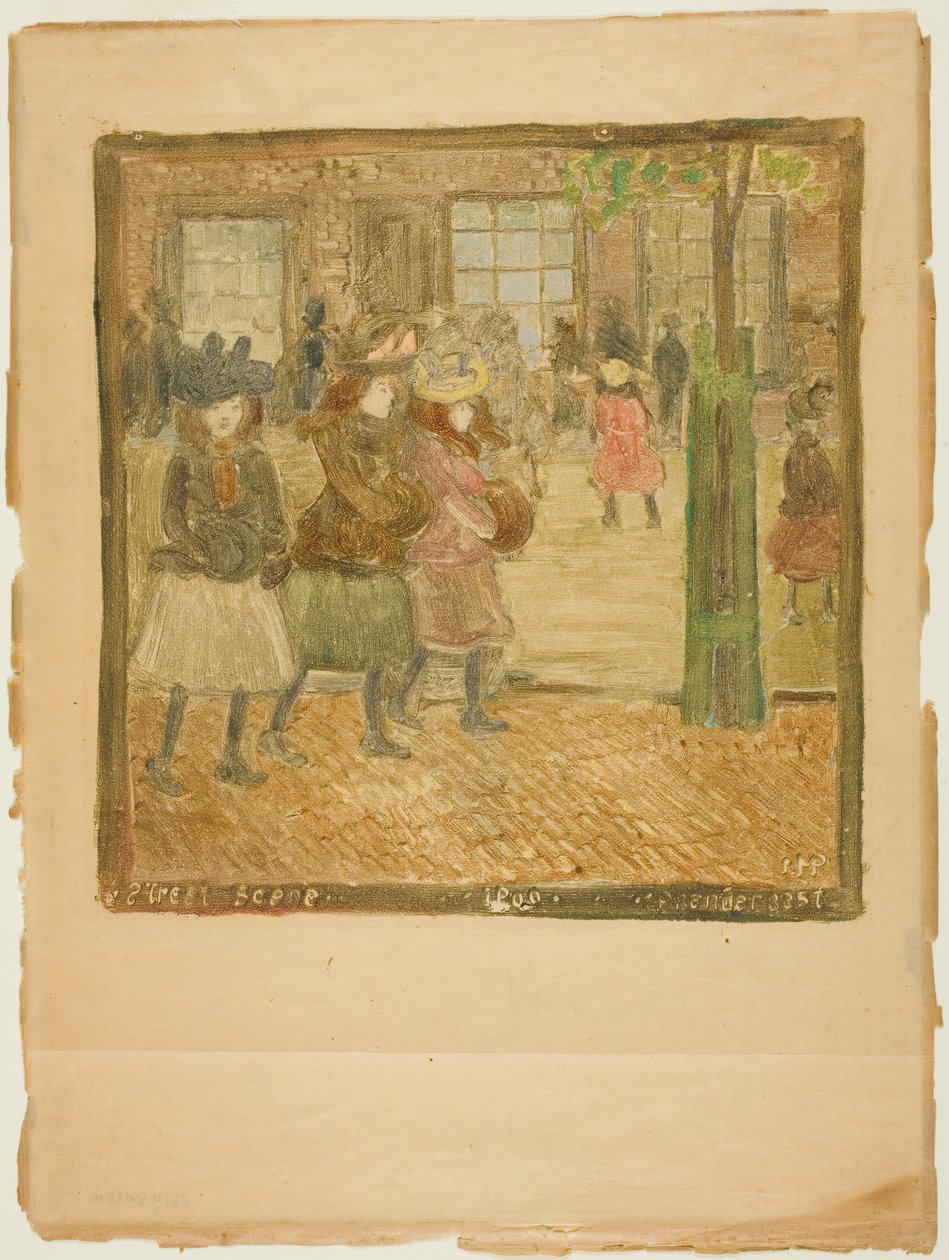 Pouliční scéna od Maurice Prendergast