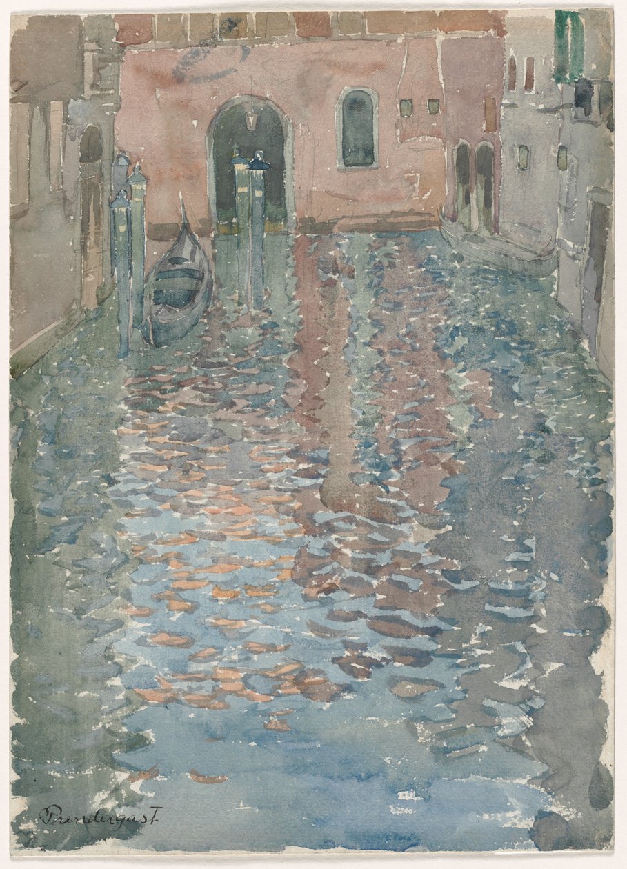 Benátské kanály od Maurice Prendergast