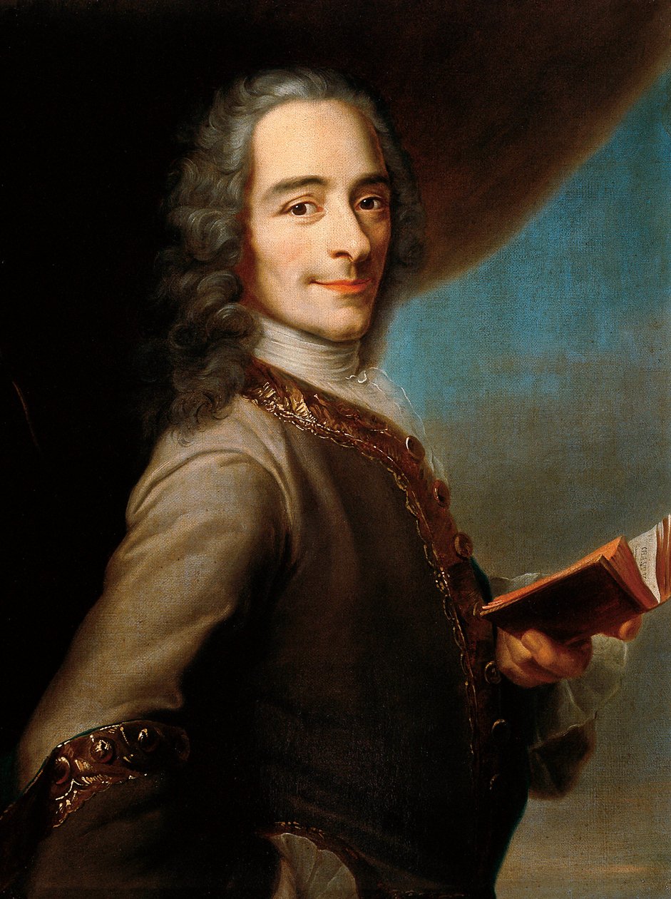 Francois-Marie Arouet de Voltaire zvaný Voltaire od Maurice Quentin de La Tour