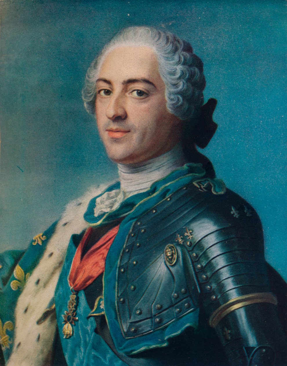 Ludvík XV, 1748 od Maurice Quentin de La Tour