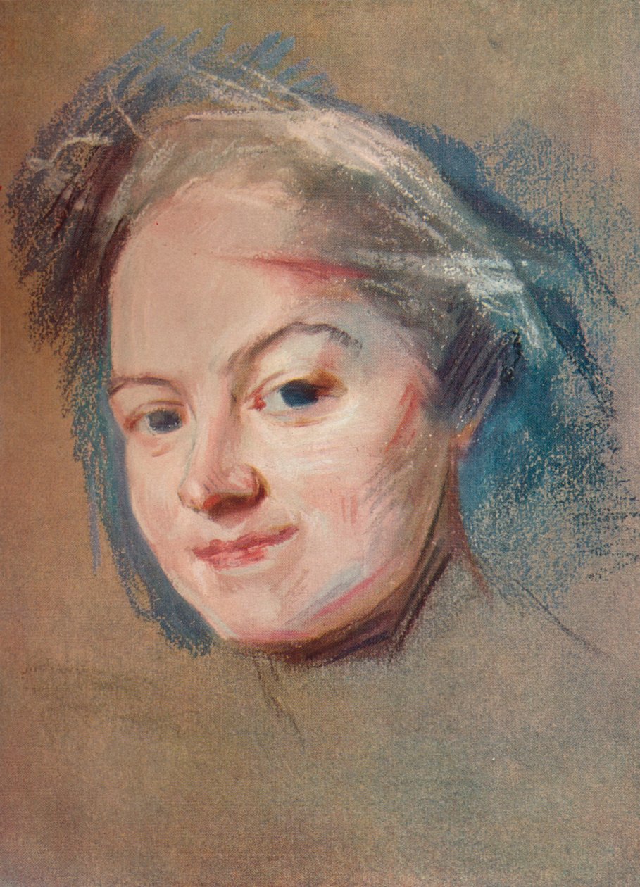 Madame Favart, c1745 od Maurice Quentin de La Tour