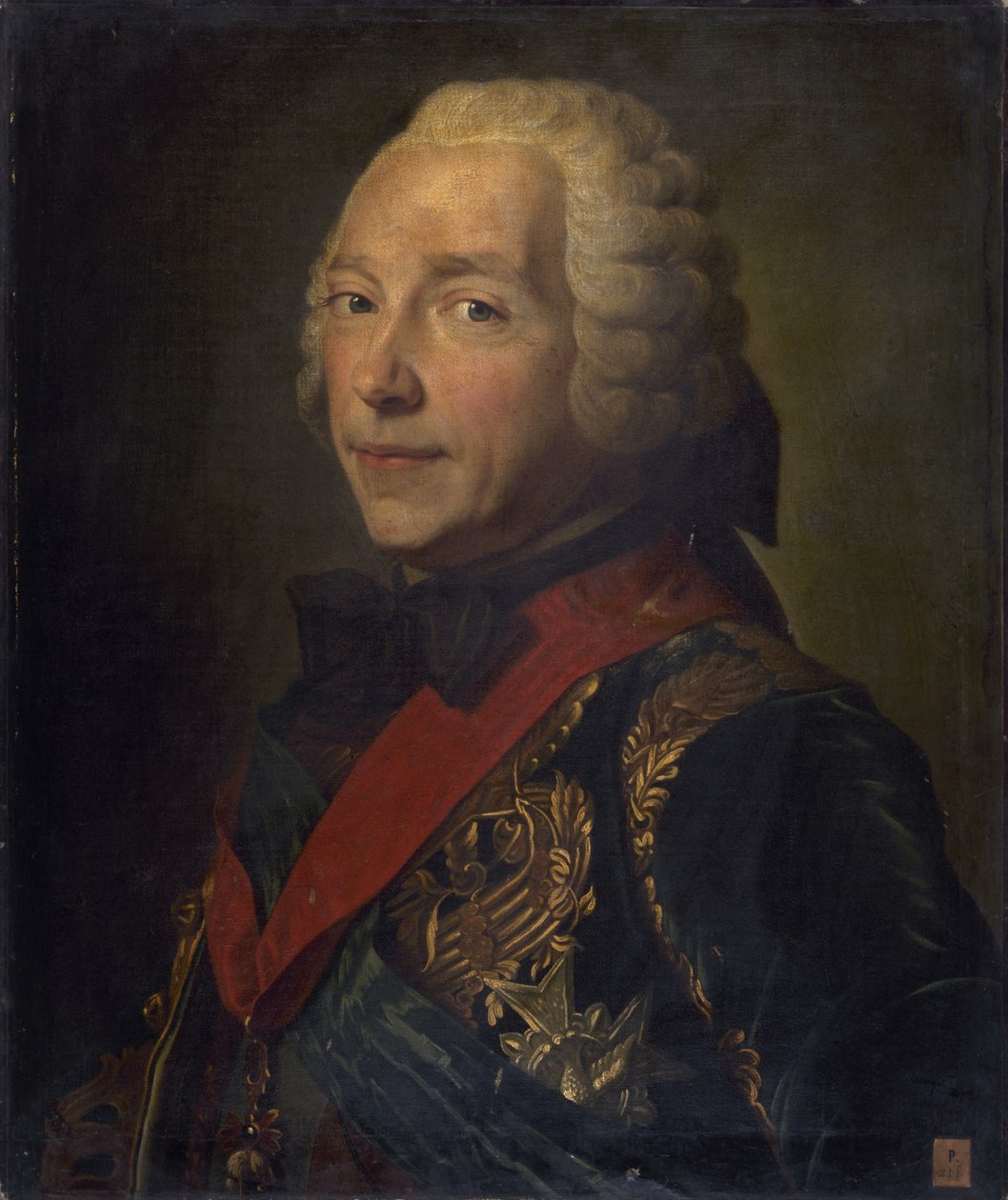Portrét Charlese Louise Augusta Fouqueta, vévody z Belle-Isle 1684-1761. od Maurice Quentin de La Tour