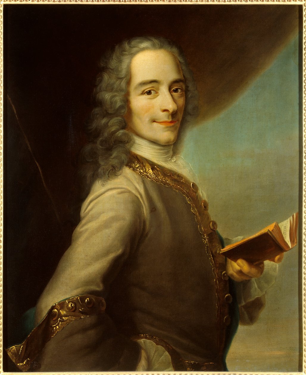 Portrét Francois Marie Arouet dit Voltaire od Maurice Quentin de La Tour