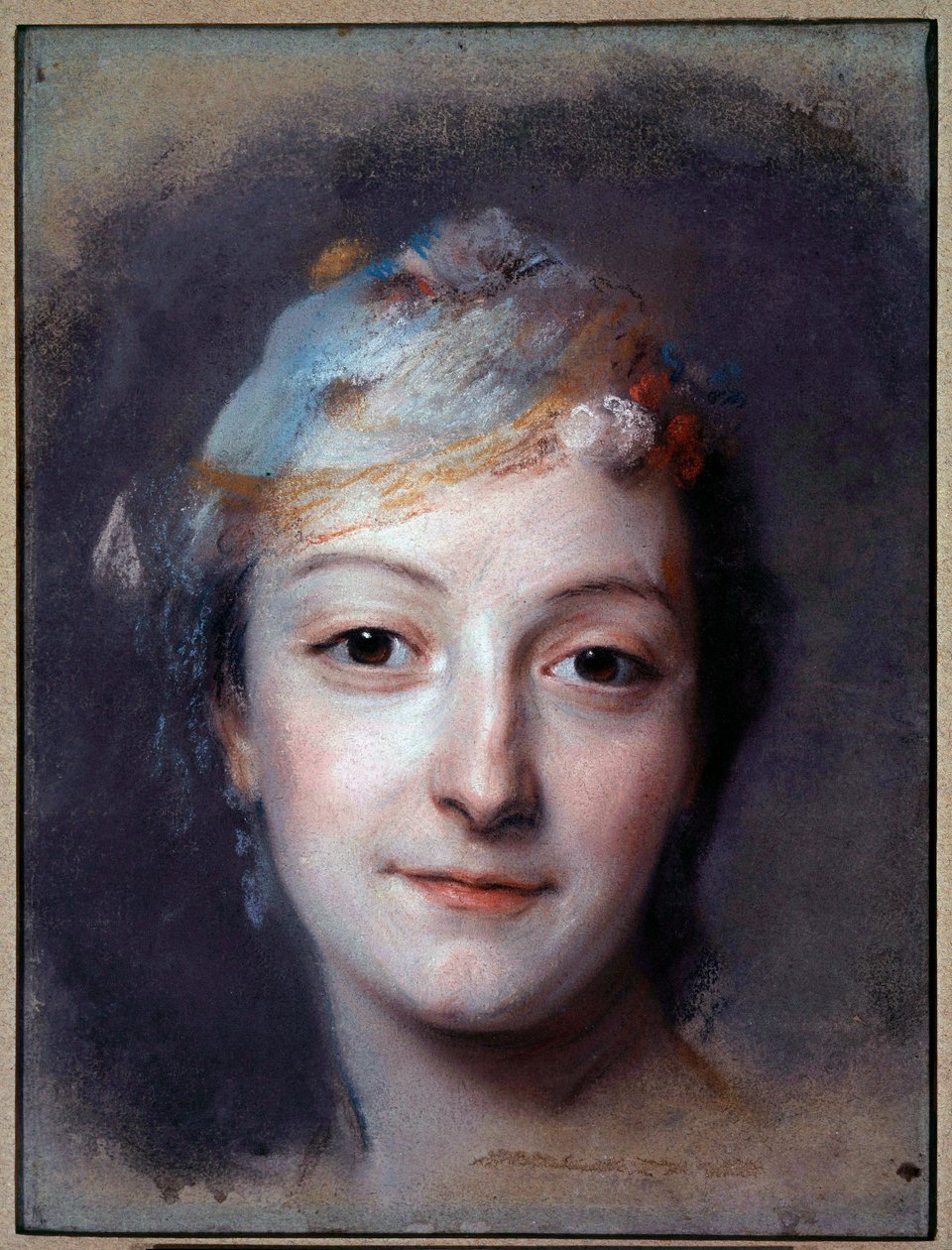 Portrét mademoiselle Marie Fel (1713-1794) Pastelový obraz od Maurice Quentina Delatour dit Quentin De La Tour nebo Quentin De Latour (1704-1788) 1757 Sun. 0,32x0,24 m Saint Quentin, Lecuyerovo muzeum od Maurice Quentin de La Tour