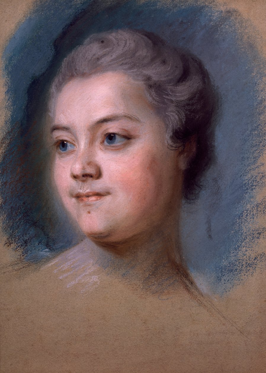 Portrét paní de Chastagner de Lagrange, Maurice-Quentin de la Tour (1704-1788) od Maurice Quentin de La Tour
