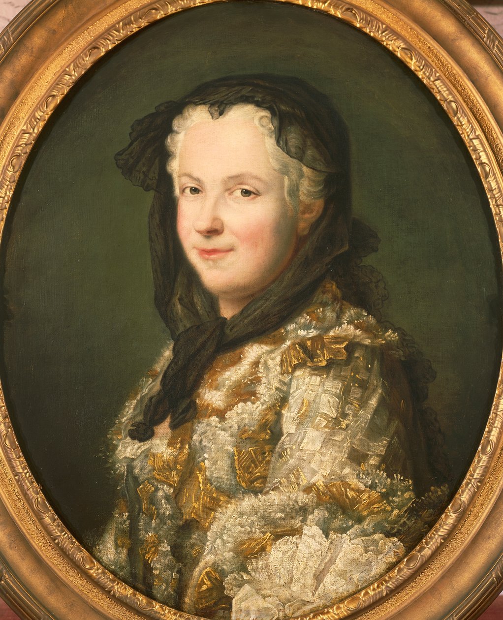 Portrét Marie Leszczynské, olej na plátně od Maurice Quentin de La Tour