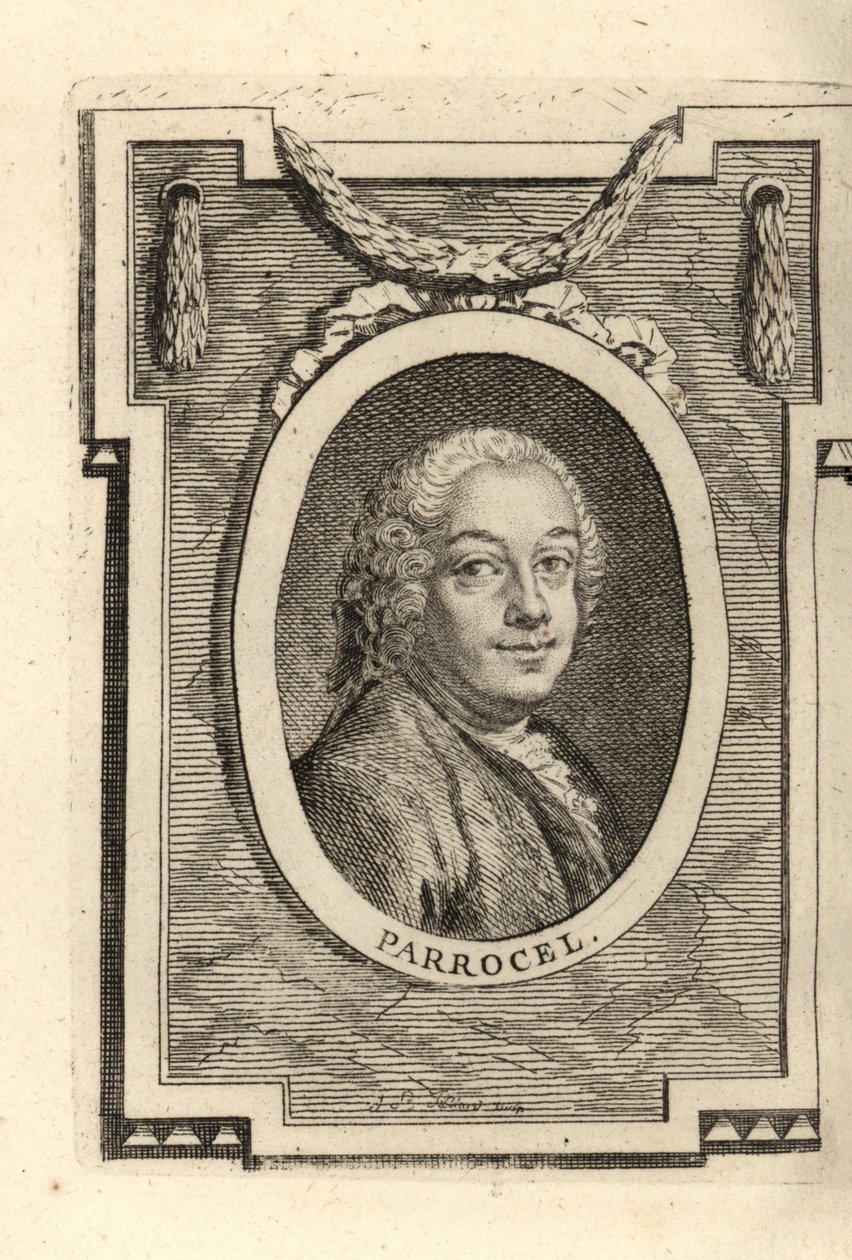 Charles Parrocel, francouzský malíř. od Maurice Quentin de la (after) Tour