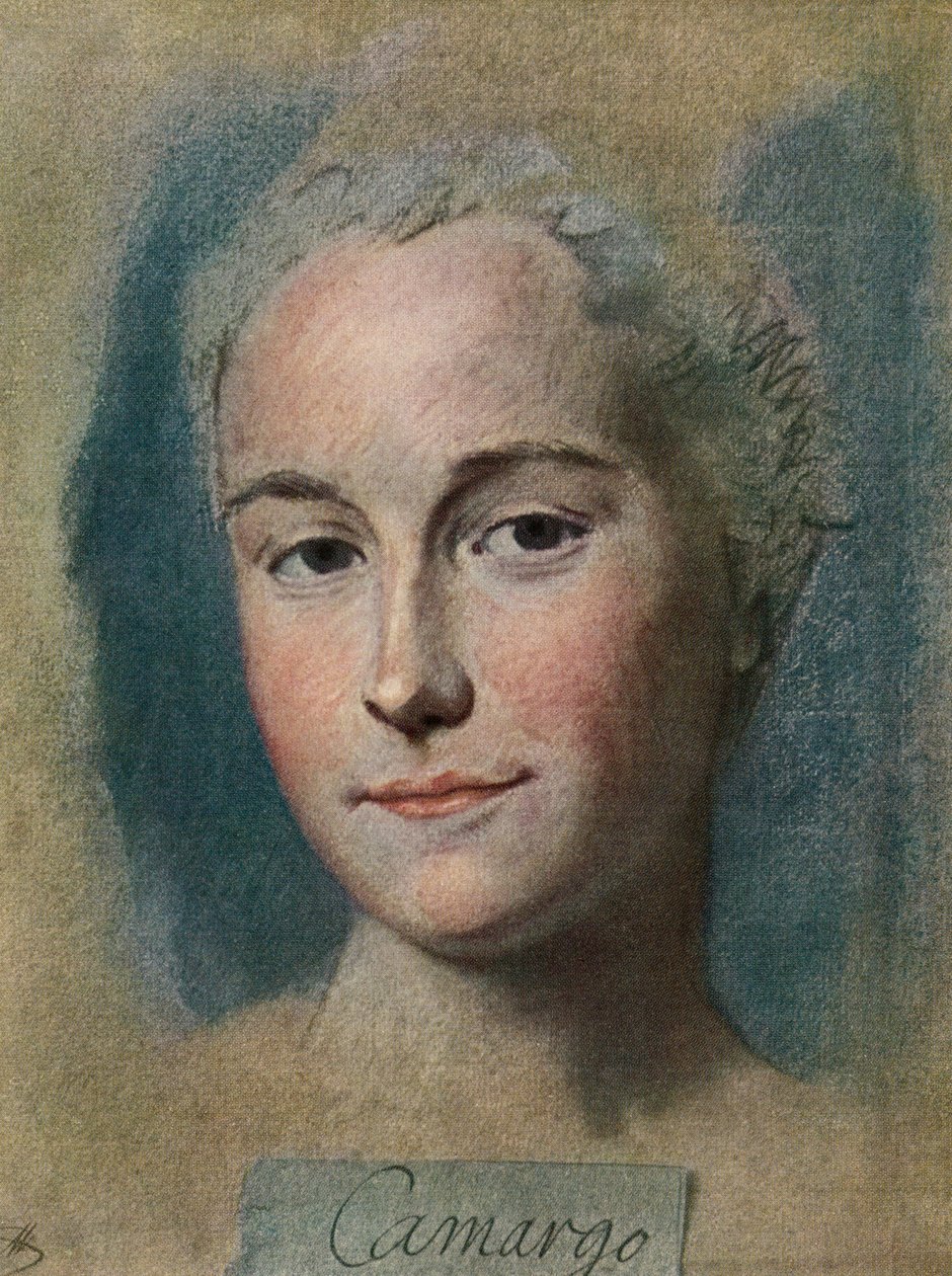 Marie Anne de Cupis de Camargo, z La Tour, pub.1920 od Maurice Quentin de la (after) Tour