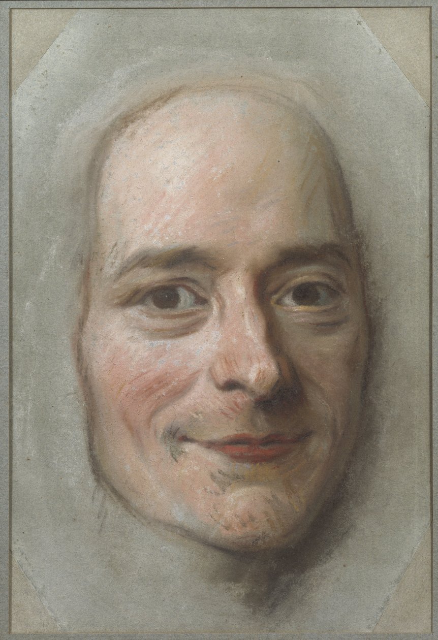 Portrét Francois Marie Arouet de Voltaire (1694-1778), La Tour, Maurice Quentin de (1704-1788). Pastel na papíře. Rozměr: 26,5 x 18 cm. Národní muzeum Stockholm od Maurice Quentin de La Tour