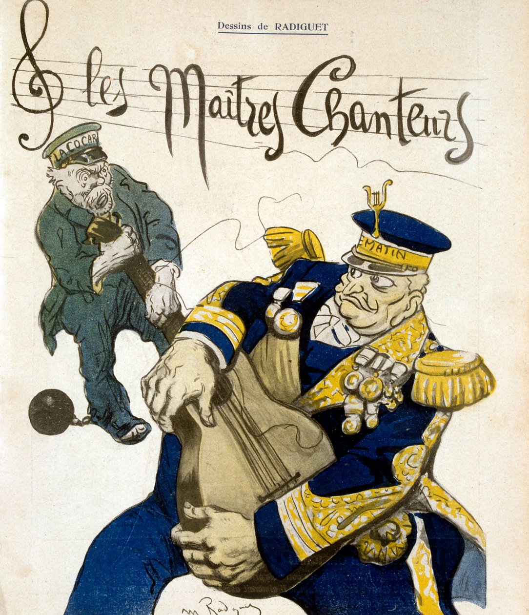 Karikatura v Talíři másla od Maurice Radiguet