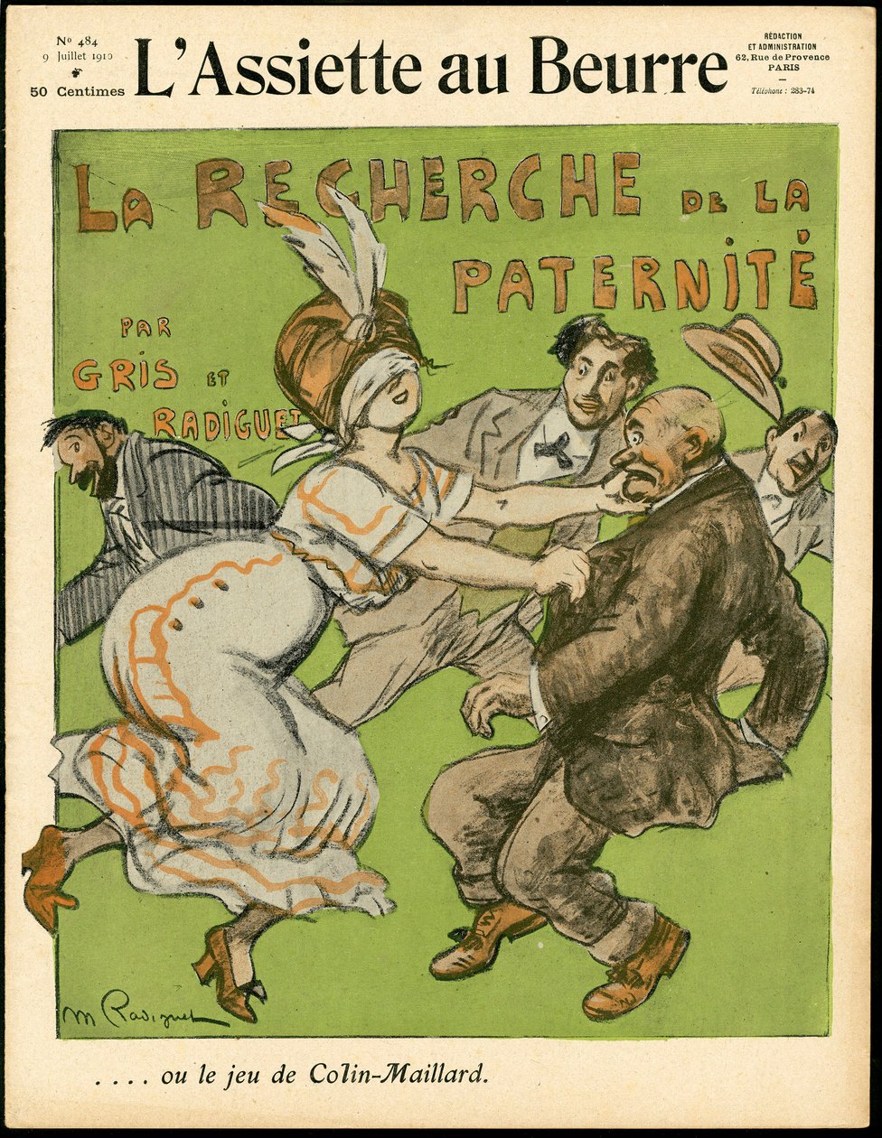Obálka „L’Assiette au Beurre“, číslo 484, satirické v barvách od Maurice Radiguet