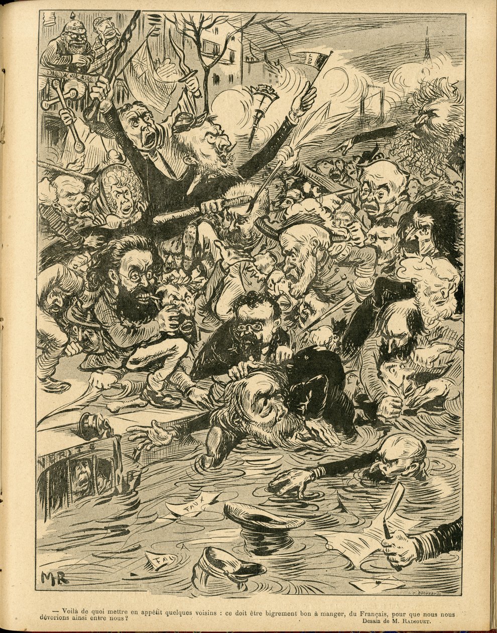 Ilustrace Maurice Radiguet (1866-1941) v Le Rire od Maurice Radiguet