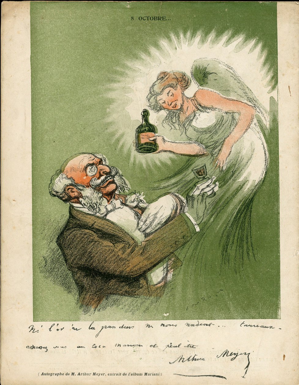 Máslový talíř, číslo 185, satirické barvy od Maurice Radiguet
