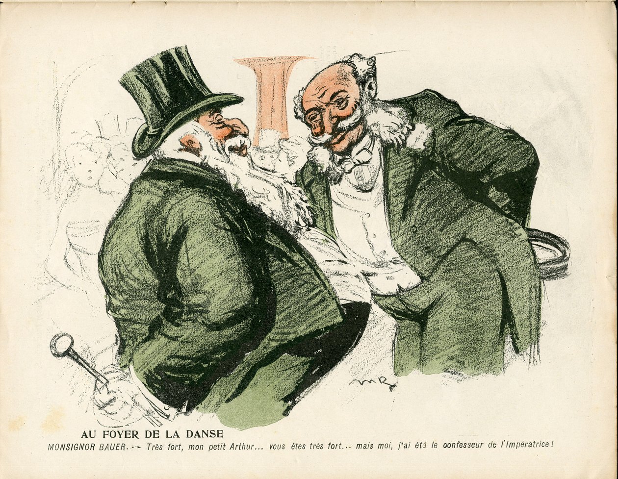 Máslový talíř, číslo 185, satirické barvy od Maurice Radiguet