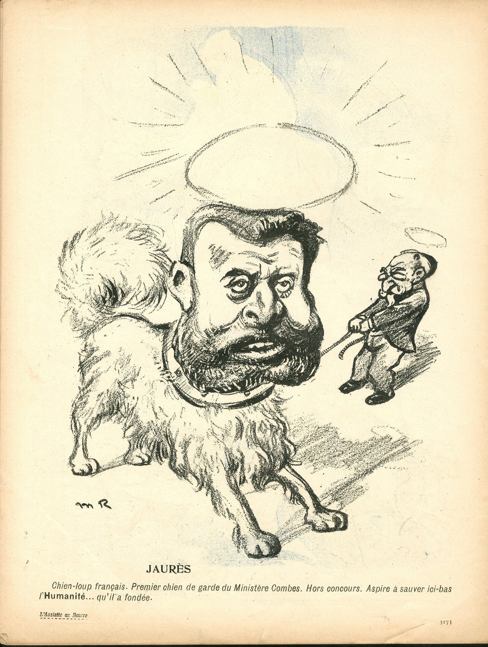 Máslový talíř, číslo 191, satirické barvy od Maurice Radiguet