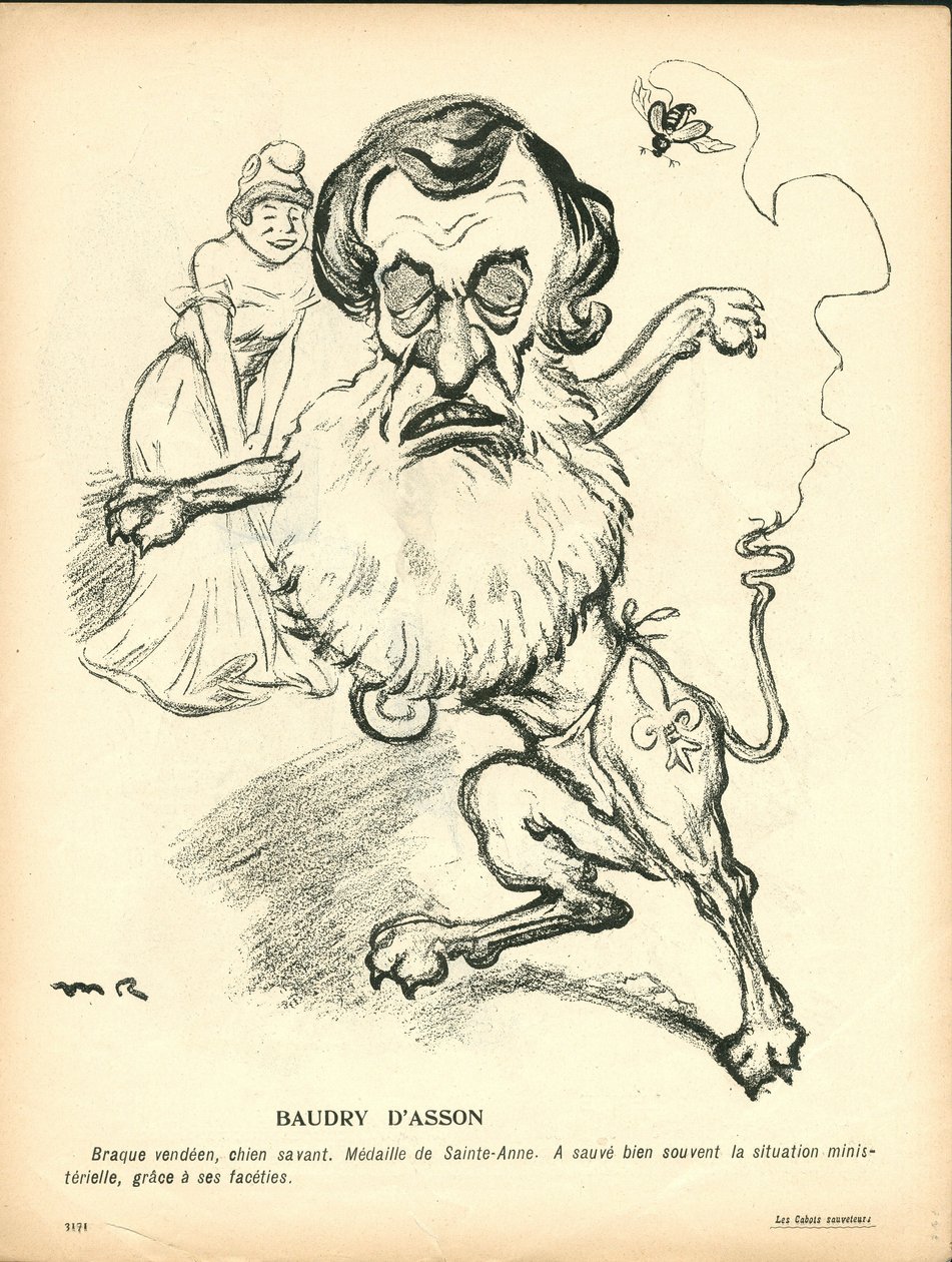 Máslový talíř, číslo 191, satirické barvy od Maurice Radiguet