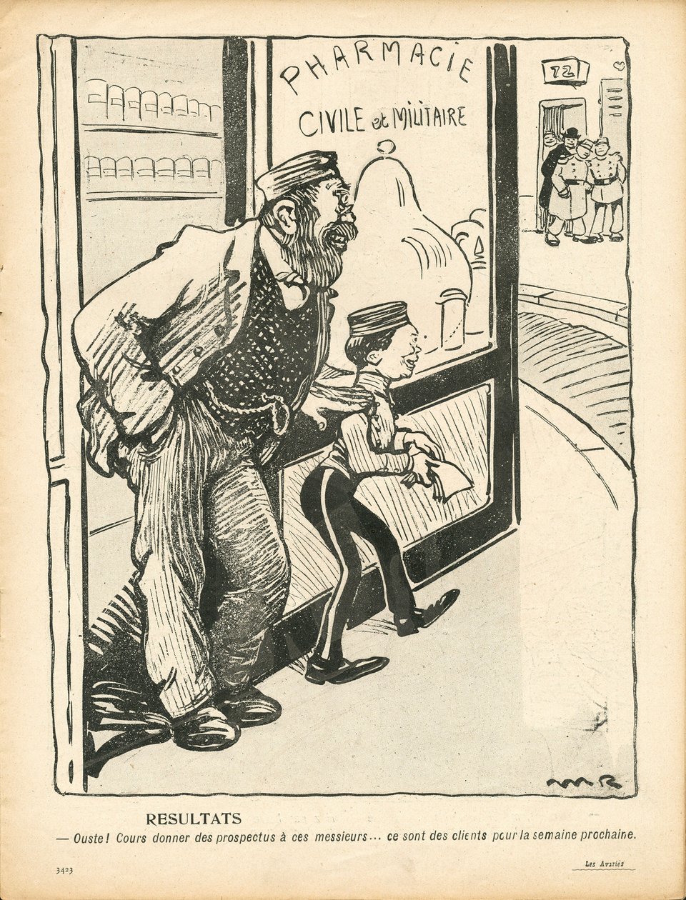 Máslový talíř, číslo 207, satirické barvy od Maurice Radiguet