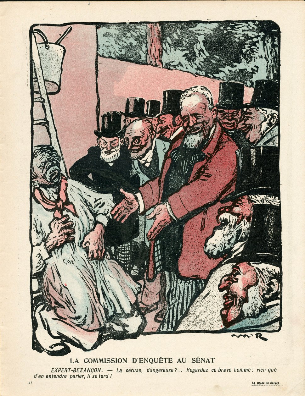 Máslový talíř, číslo 210, satirické barvy od Maurice Radiguet
