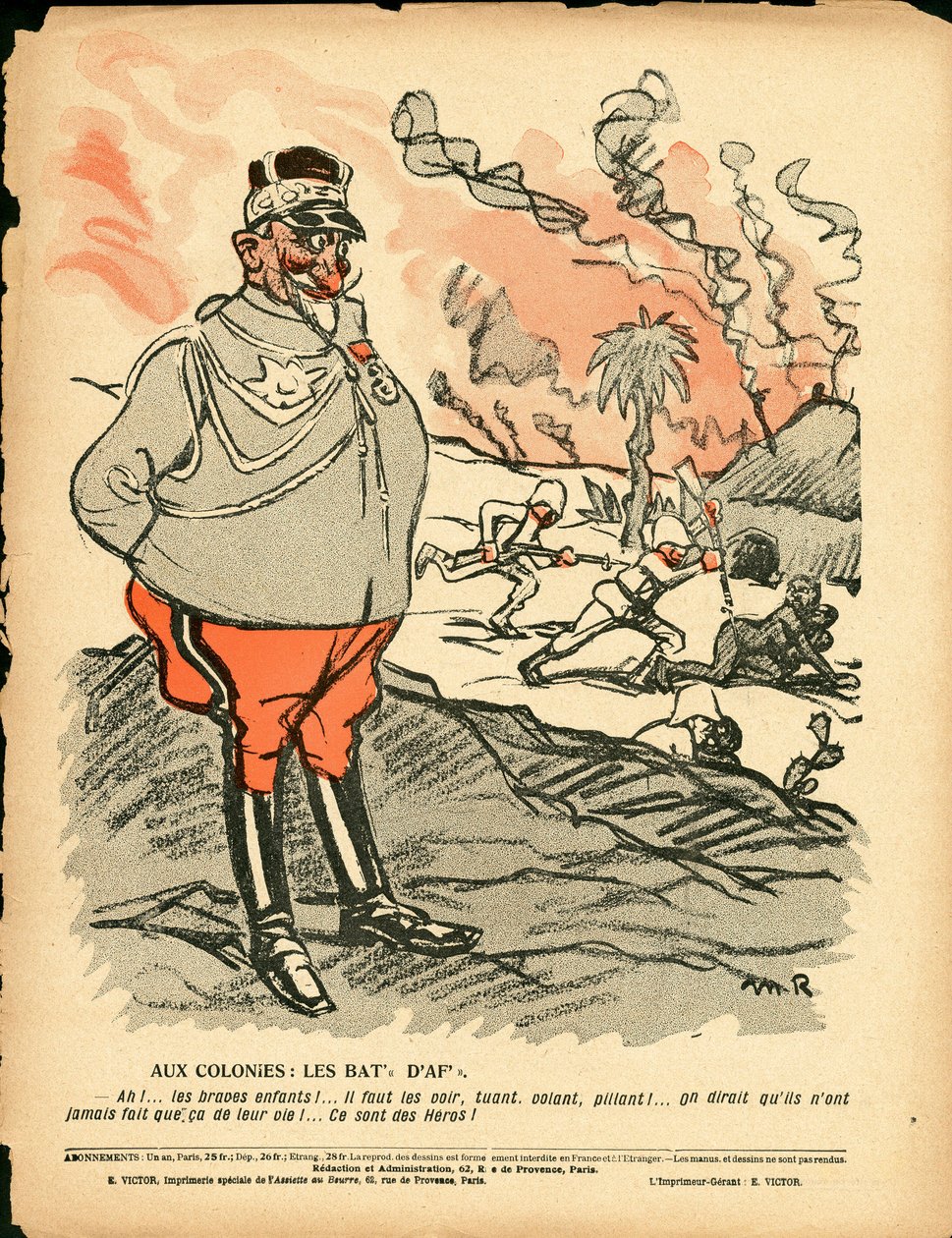 Máslový talíř, číslo 343, satirické barvy od Maurice Radiguet