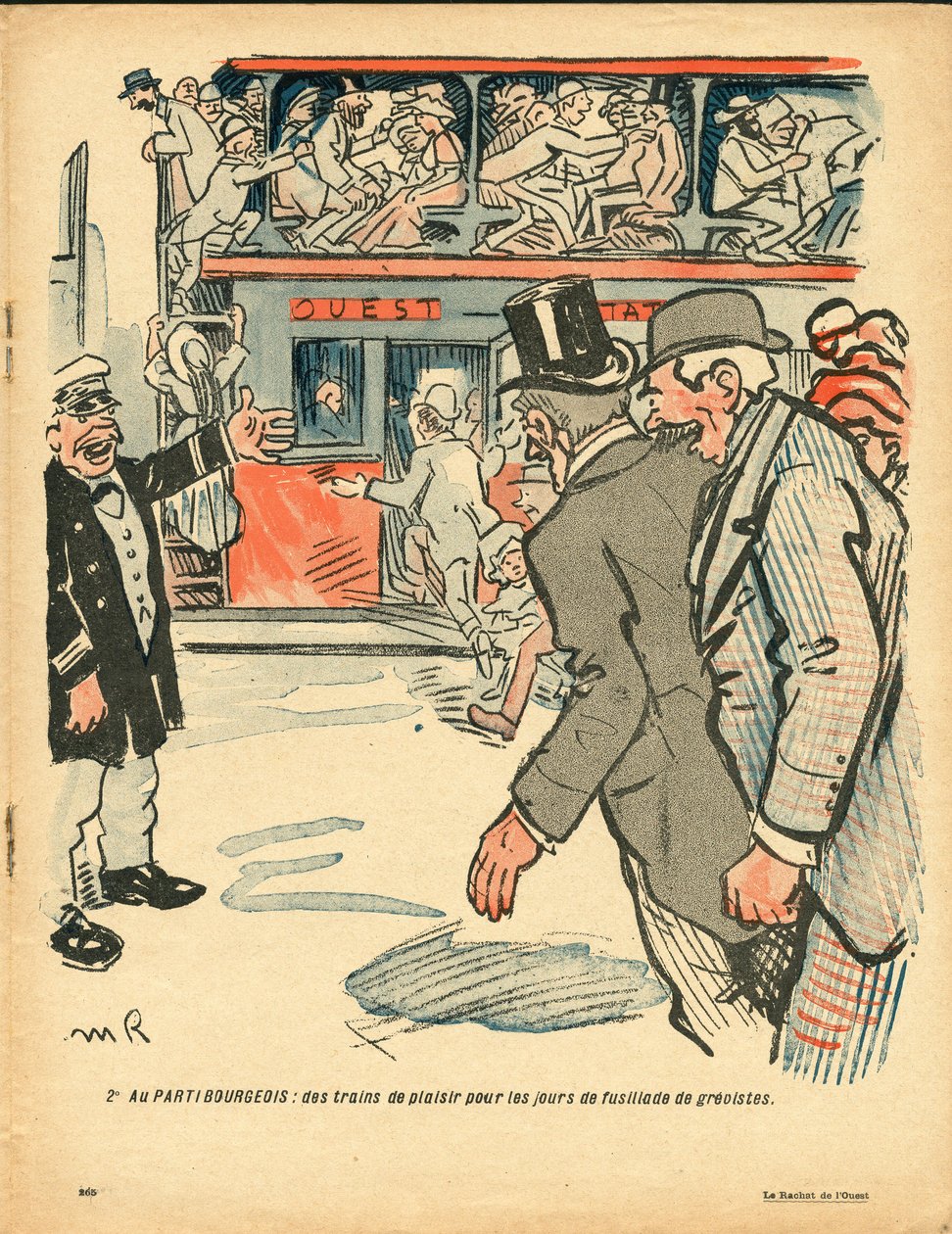 Máselný talíř, číslo 381, satirické barvy od Maurice Radiguet