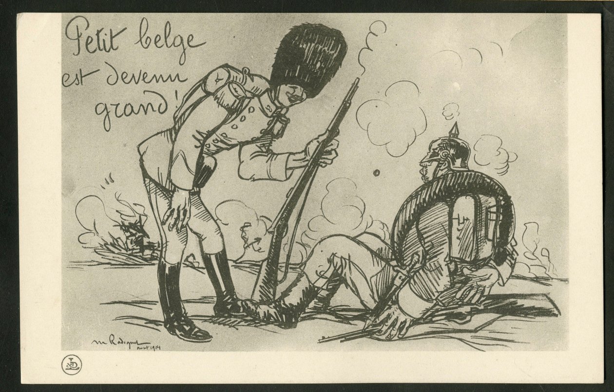 Pohlednice, satirický v ČB od Maurice Radiguet