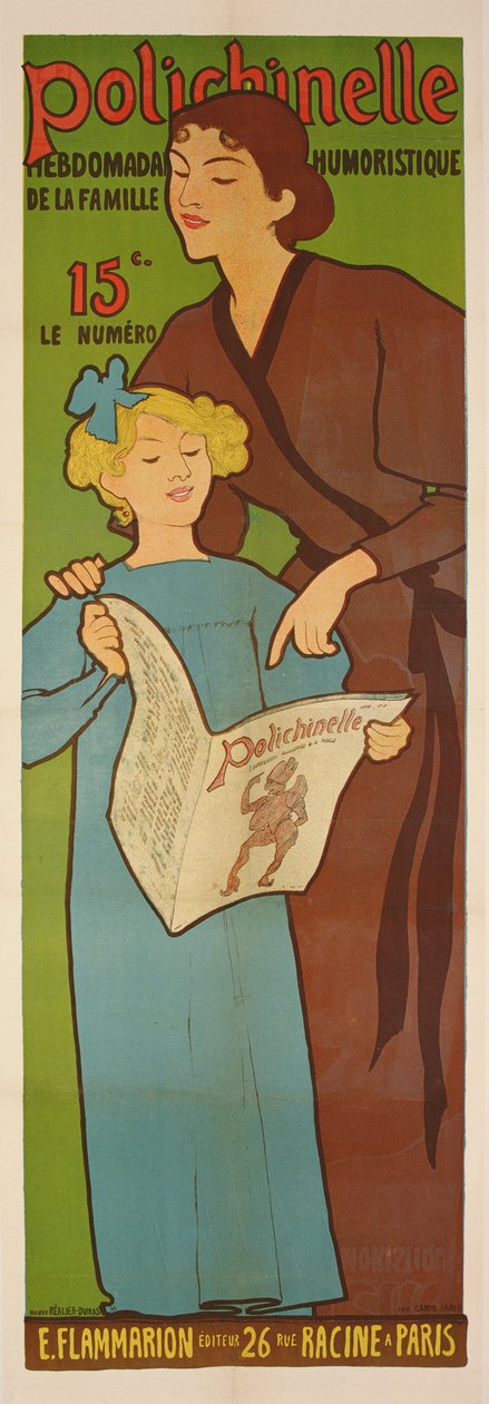 Plakát do týdeníku Polichinelle, 1896 od Maurice Realier Dumas