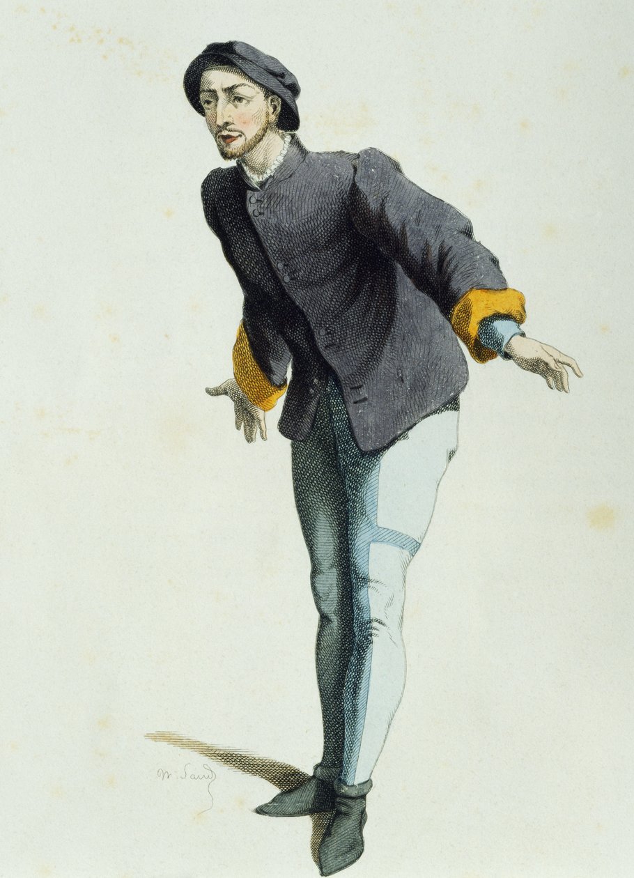 Ruzzante v roce 1525, Maurice Sand (1823-1889) od Maurice Sand