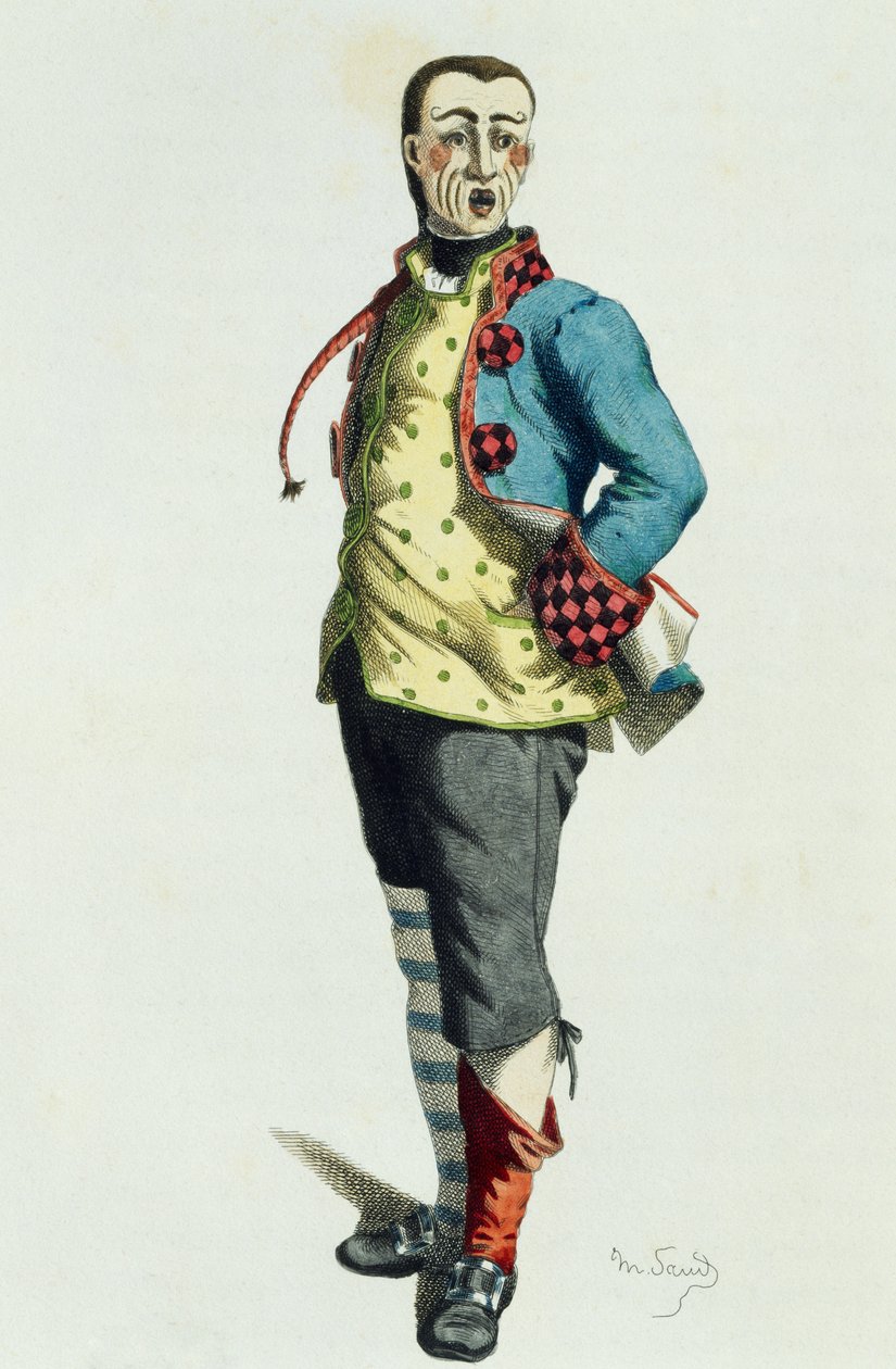 Stenterello v roce 1858, Maurice Sand (1823-1889) od Maurice Sand