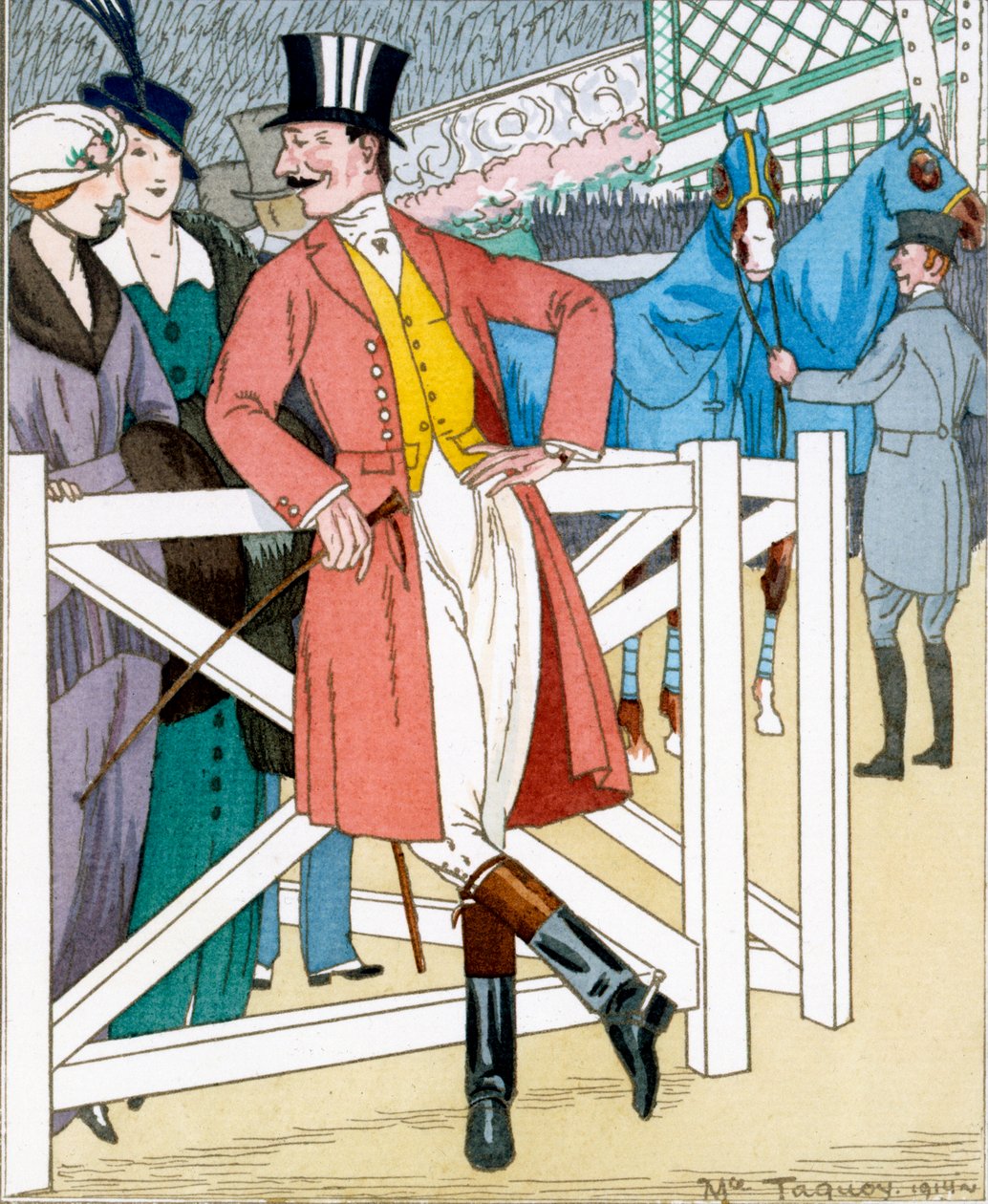 "Gazette du Bon Ton": N. 4, Les Propos Obligantes, pořádané pro Concours Hippique od Maurice Taquoy