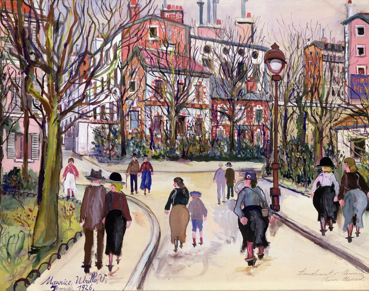 Vesnická ulice od Maurice Utrillo