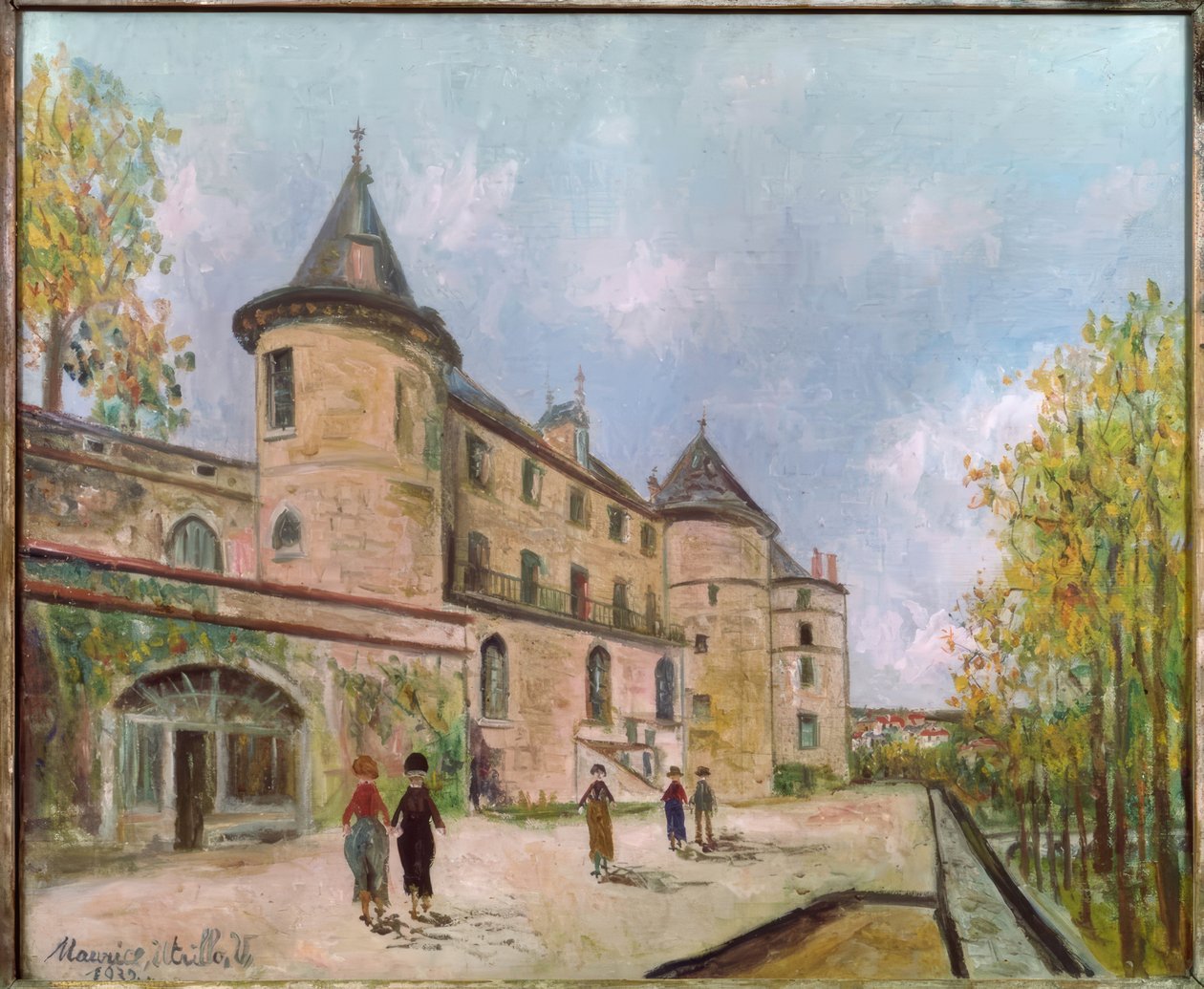Zámek Chastellux od Maurice Utrillo