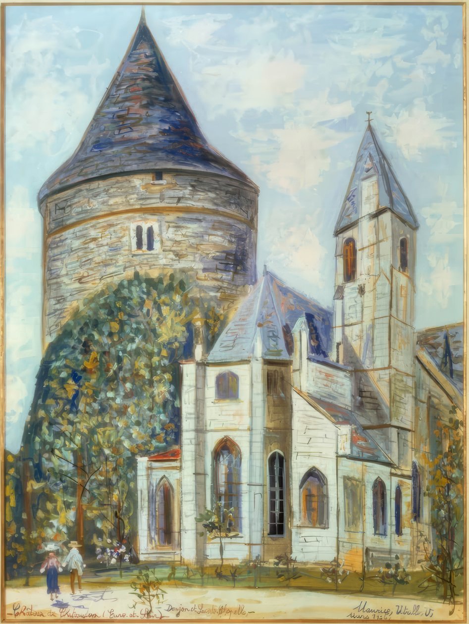 Hrad Châteaudun od Maurice Utrillo