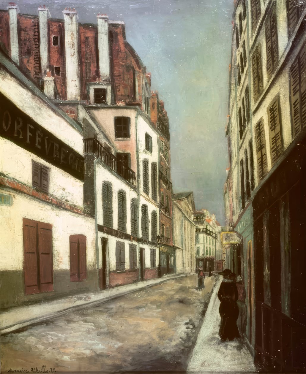Ulice v Saint-Ouen od Maurice Utrillo