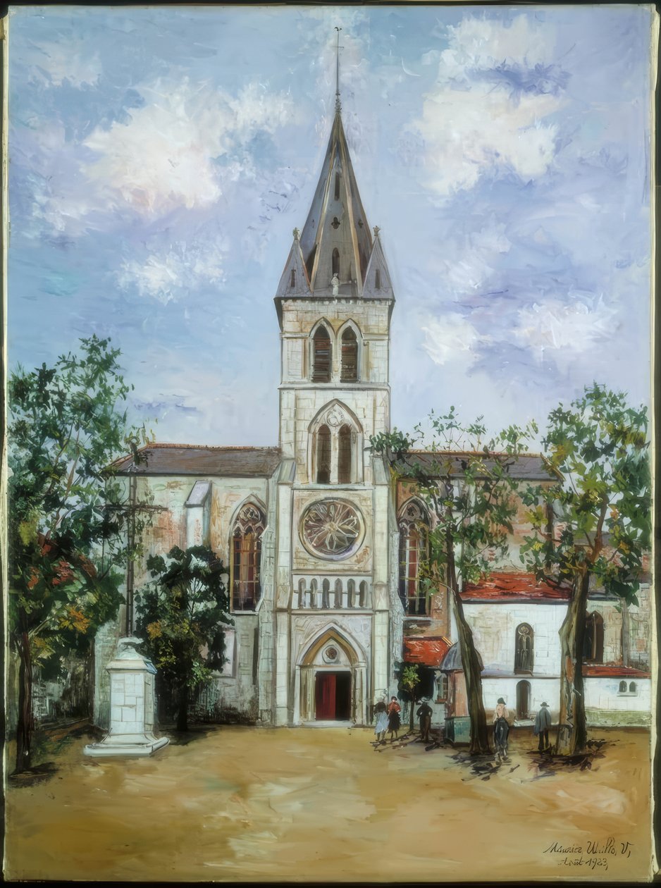 Kostel Saint-Pierre, Orthez, Pyreneje od Maurice Utrillo