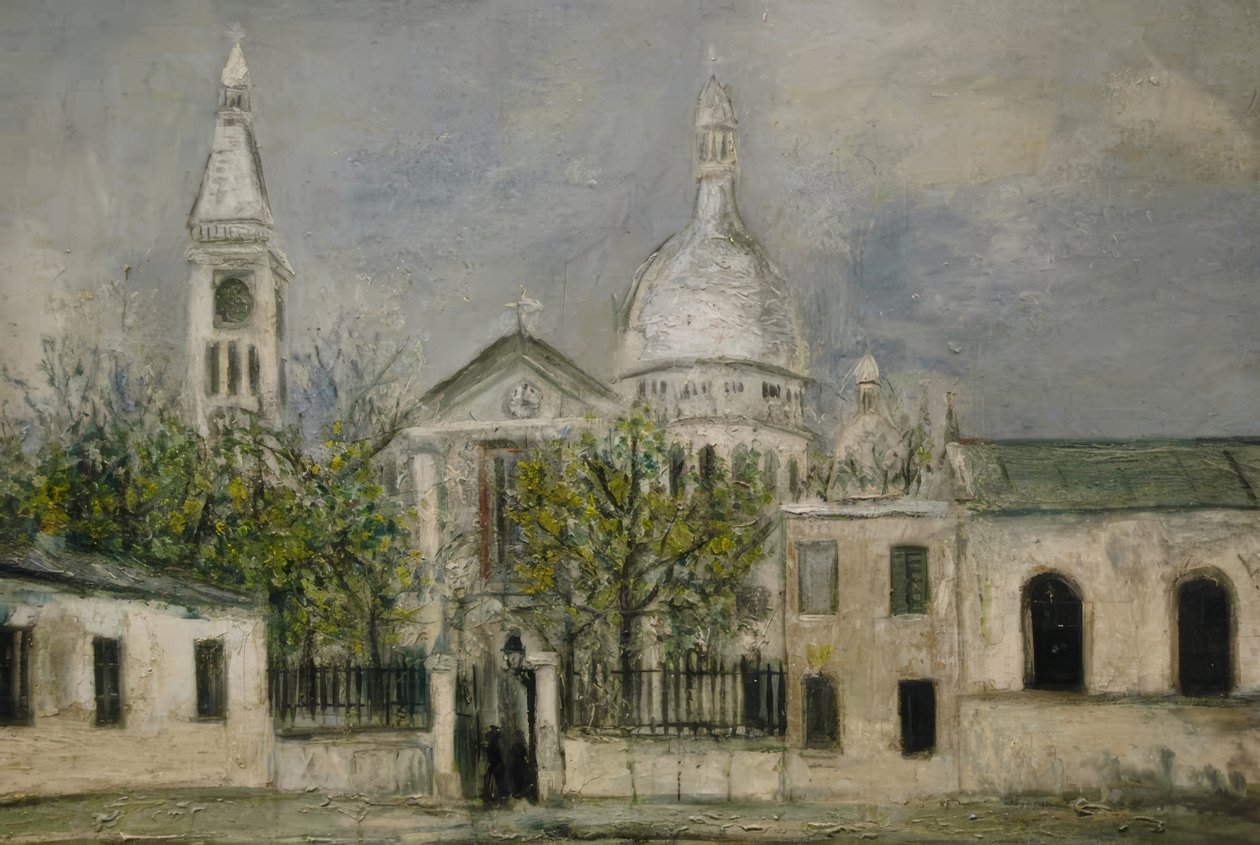 Kostel sv. Petra v Montmartru od Maurice Utrillo