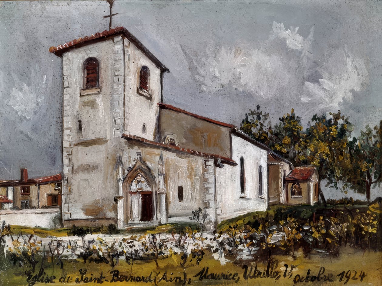 Kostel Saint-Bernard od Maurice Utrillo