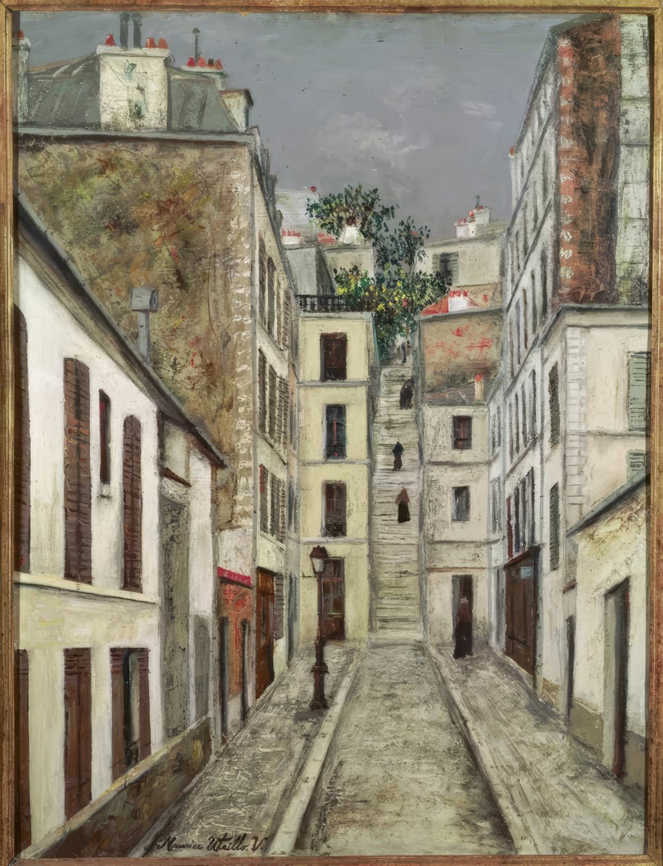 Impasse Cottin v Paříži od Maurice Utrillo