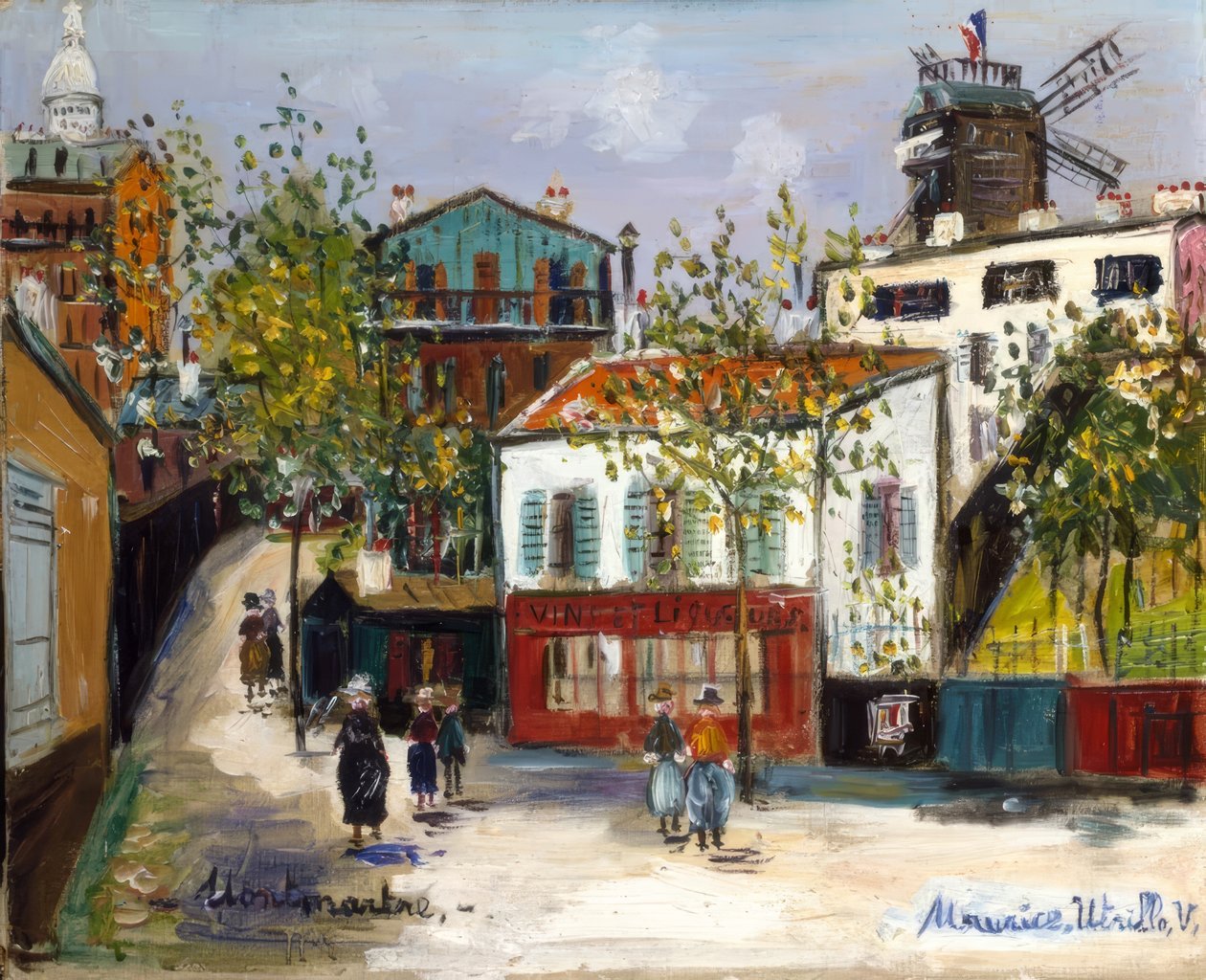 Maquis v Montmartru od Maurice Utrillo