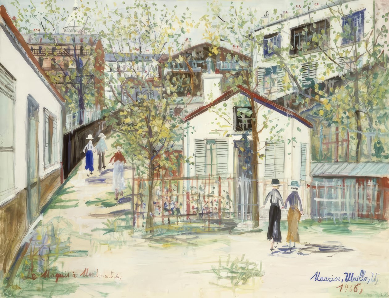 Maquis v Montmartru od Maurice Utrillo