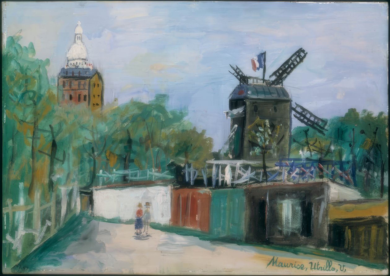 Mlýn na Galette od Maurice Utrillo