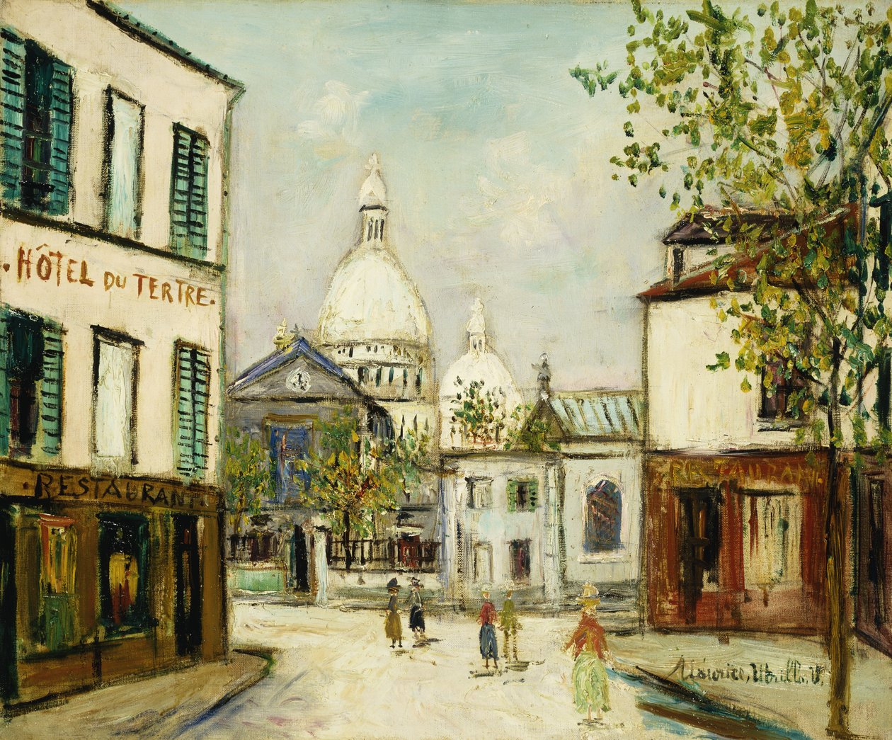 Sacre-Coeur na Montmartru od Maurice Utrillo